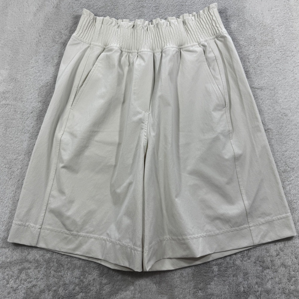 Lululemon Womens WACT Active Smocked High Rise Bone Shorts XXS Meas: 24x7.5